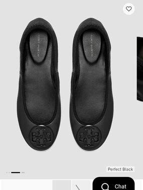 Tory Burch Perfect Black Reva Ballet Flats